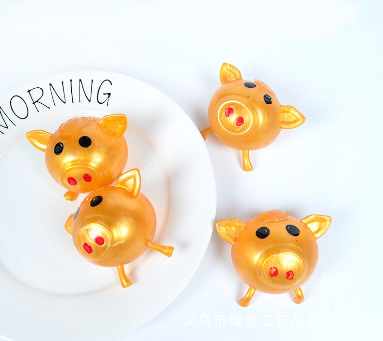 1pc hjerne tomatæg form gummi antistress reliever klemmer bold sjovt legetøj blødt klæbrig relief nyhed simulation squishy