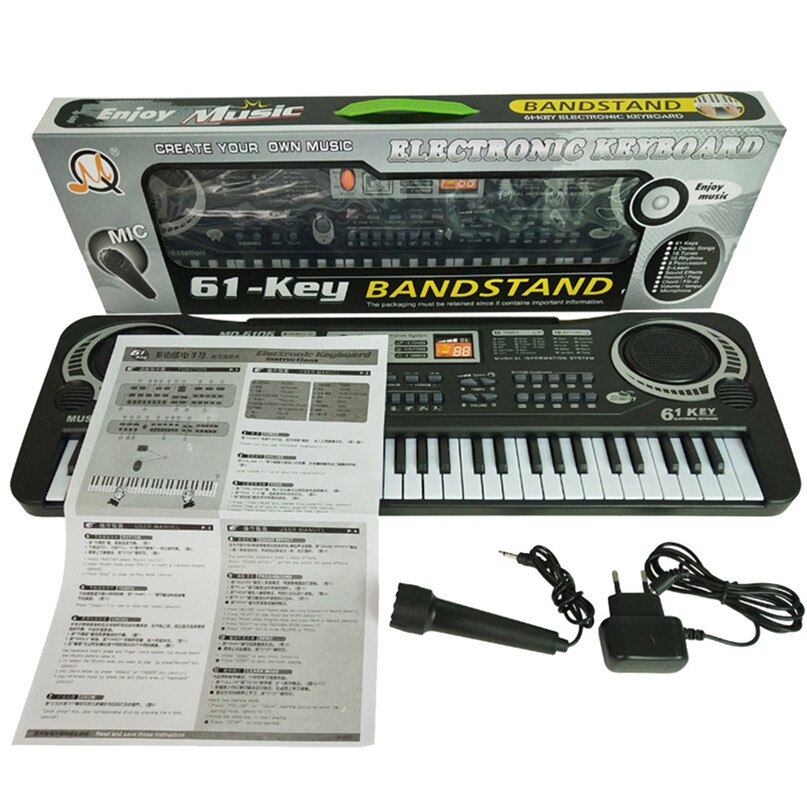 61 smakebit digital musikk elektronisk tastatur nøkkelbrett elektrisk piano låve eu plugg  #40 d 17