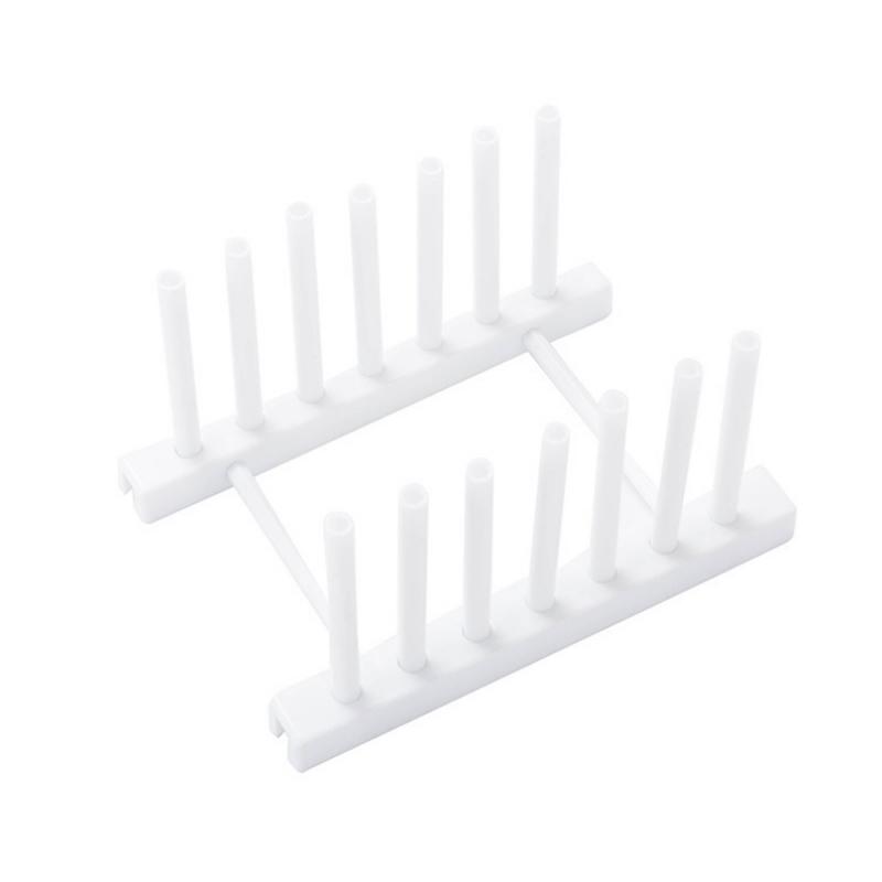 1PCS kitchen Sink Drain Rack Storage Organizer Dish Drying Rack Holder Shelf Drainer Plastic Plate Cups Stand Display Holder: white