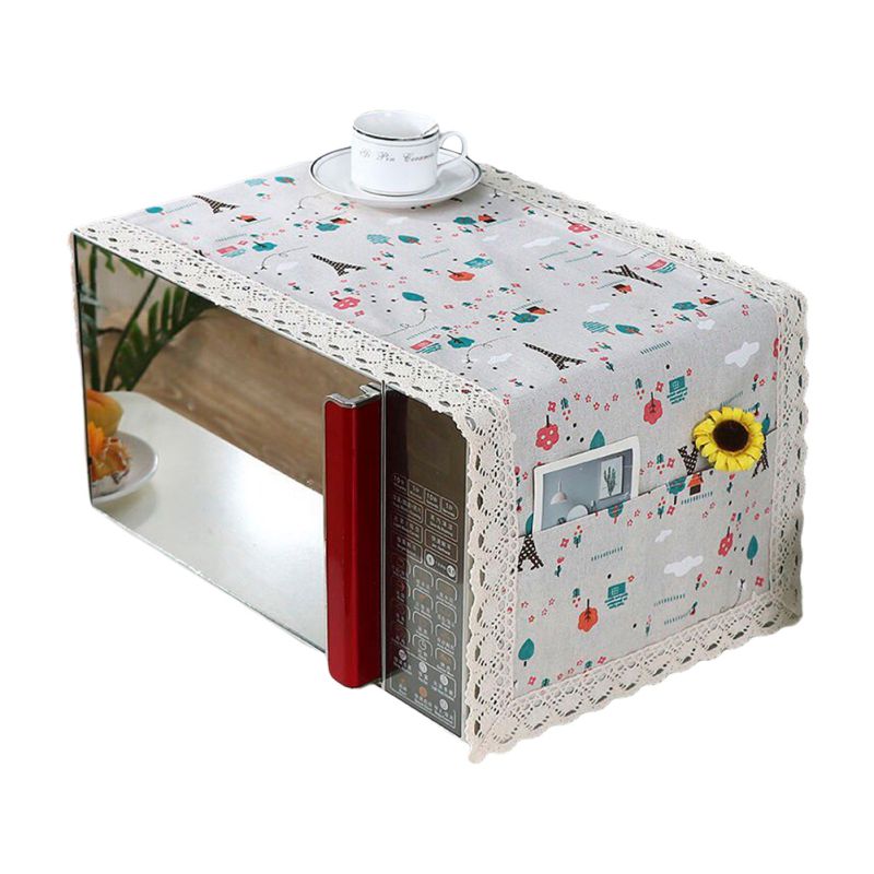 Stofdicht Magnetron Deksel Magnetron Afzuigkap Moderne Eenvoudige Machine Protector Decoratieve Keuken Apparaat Cover: B