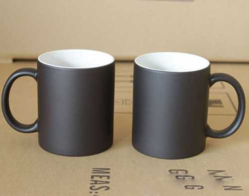 Sublimation Porcelain Magic MATTE Black Mug