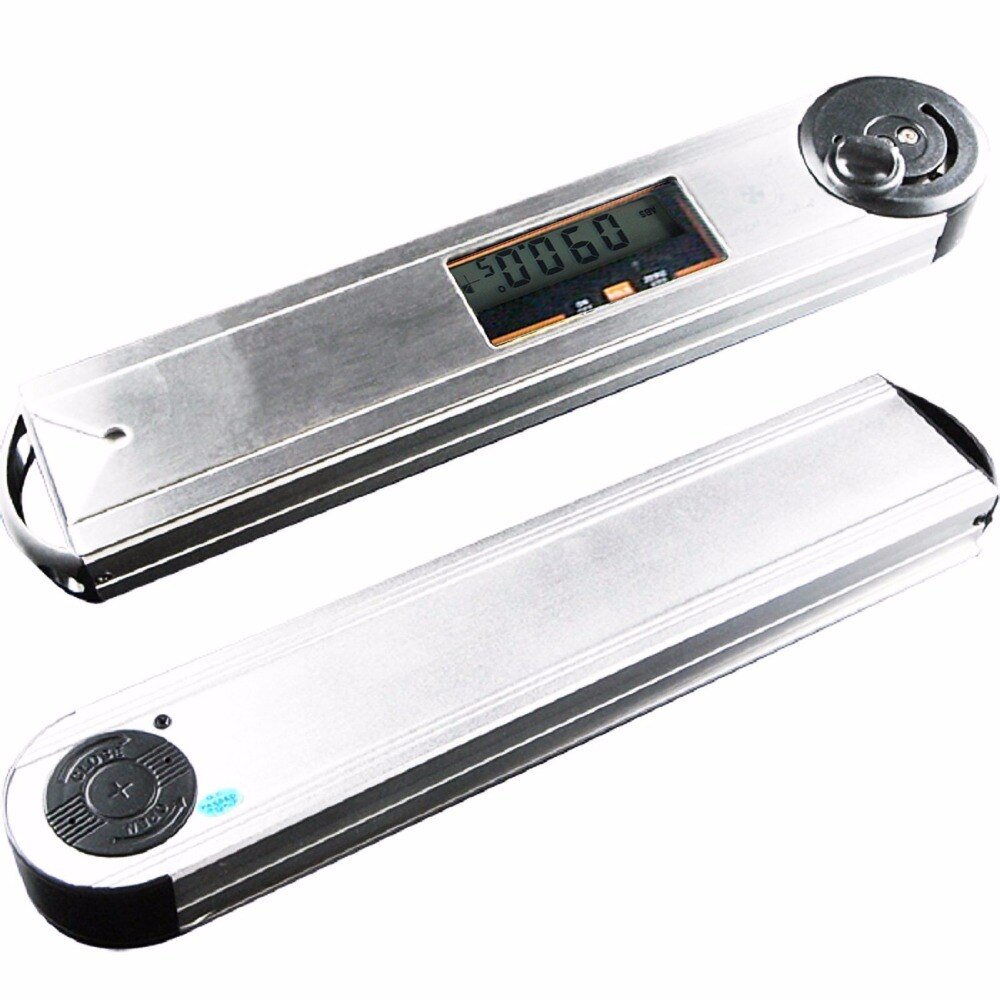Digital Waterproof Angle Finder Gauge Protractor Meter Bubble Spirit Level 360 degree with Analog Quadrant Display