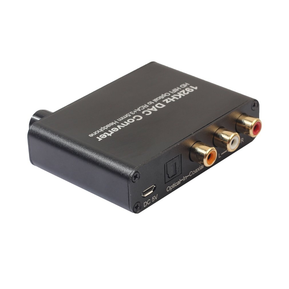 Digitaal naar Analoog Converter DAC Digitale SPDIF Toslink naar Analoog Stereo Audio L/R Converter Adapter voor PS3 Xbox DVD PS4