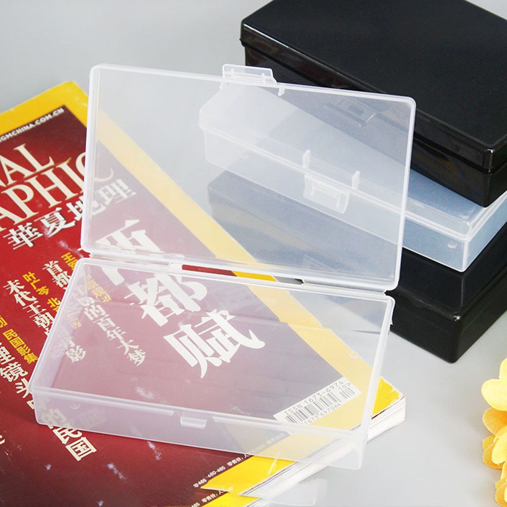 Plastic Make Storage Box Clear Vierkante Diamanten Schilderen Plastic Visitekaartje Doos Cosmetica Case Desktop Organizer