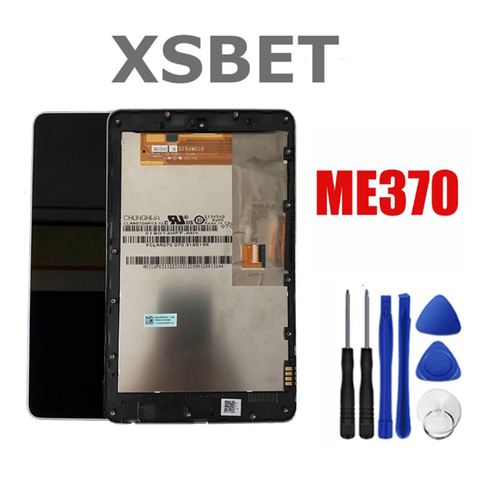 ME370 Display Voor Asus Google Nexus 7 1st Gen Nexus7 ME370T ME370TG Lcd Matrix Touch Screen Digitizer Vergadering + frame