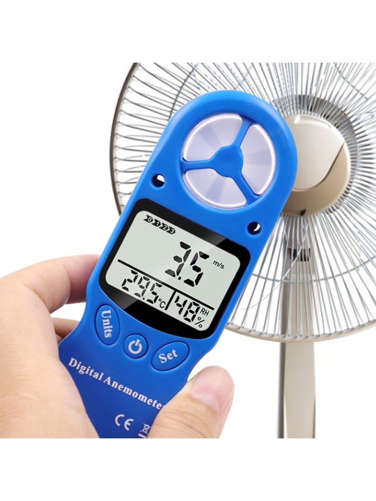 Handheld LCD Display Digital Anemometer Wind Speed Meter Hygrometer Thermometer Air Flow Velocity Gauge Temperature Test