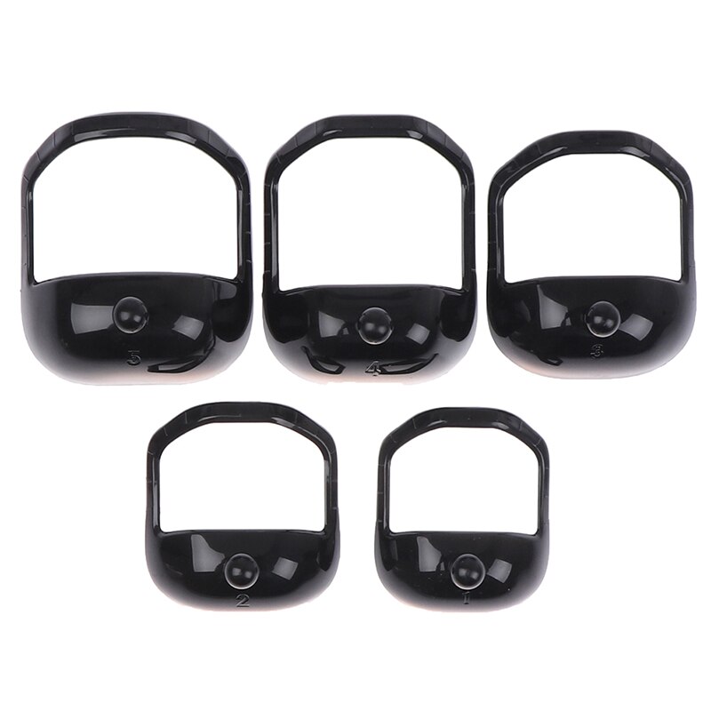 5 unids/set hombres bigote Shaper estilo plantilla barba guía para Barba Plantilla de afeitar herramienta de: Negro