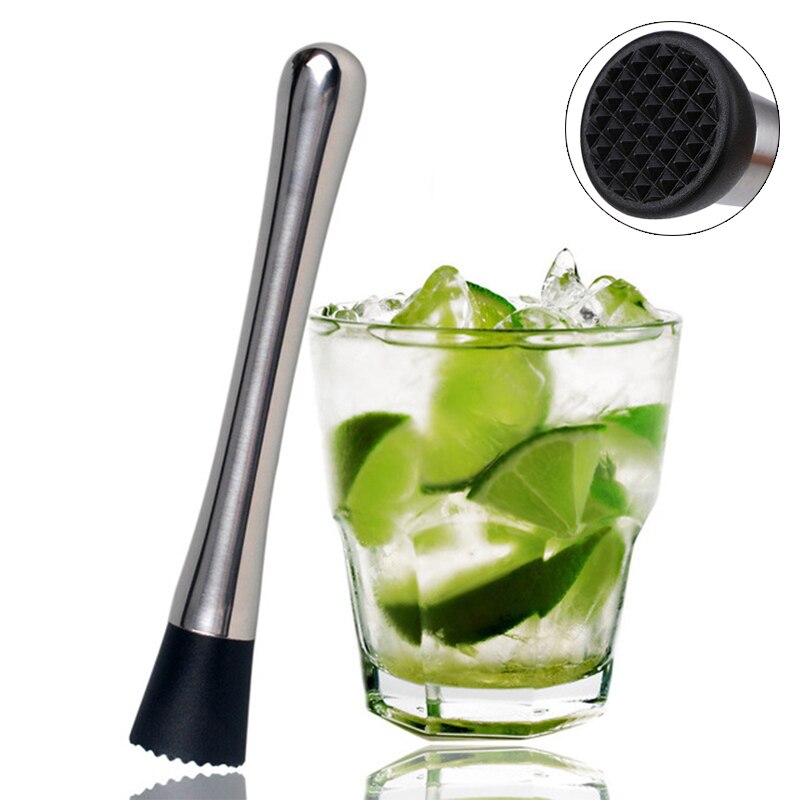 Pilon à Cocktail Bar Mojito Cocktail En Acier Inoxydable Bar Mélangeur BRICOLAGE Boisson Fruits Glace Pilée Barware Maison Restaurant Bar Outil