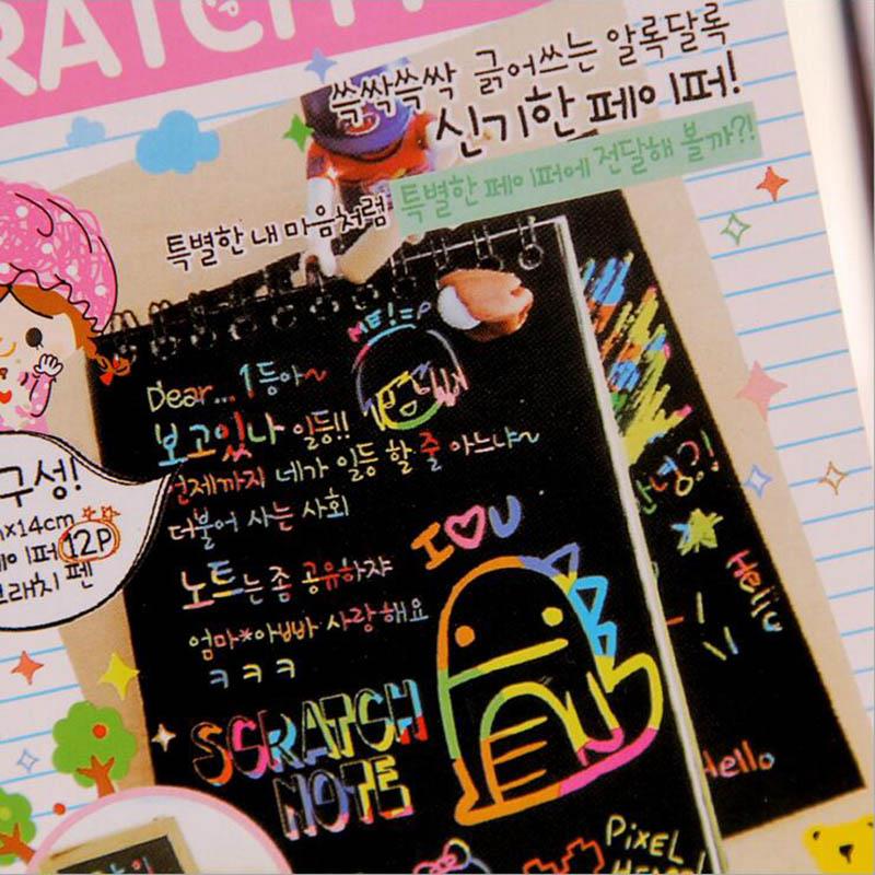 Soft Cover Painting Drawing Graffiti Graffiti Notebook Books Magic Scraping Sketch Books