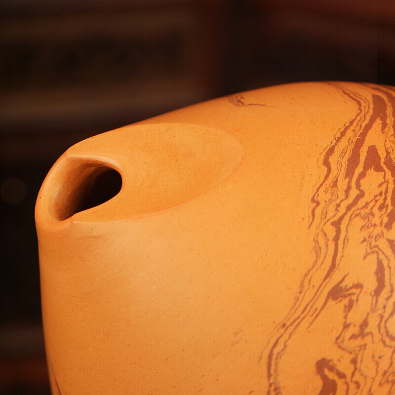 Ten hole xun natural rock pattern playing Ocarina ten hole double cavity gourd shape musical instrument