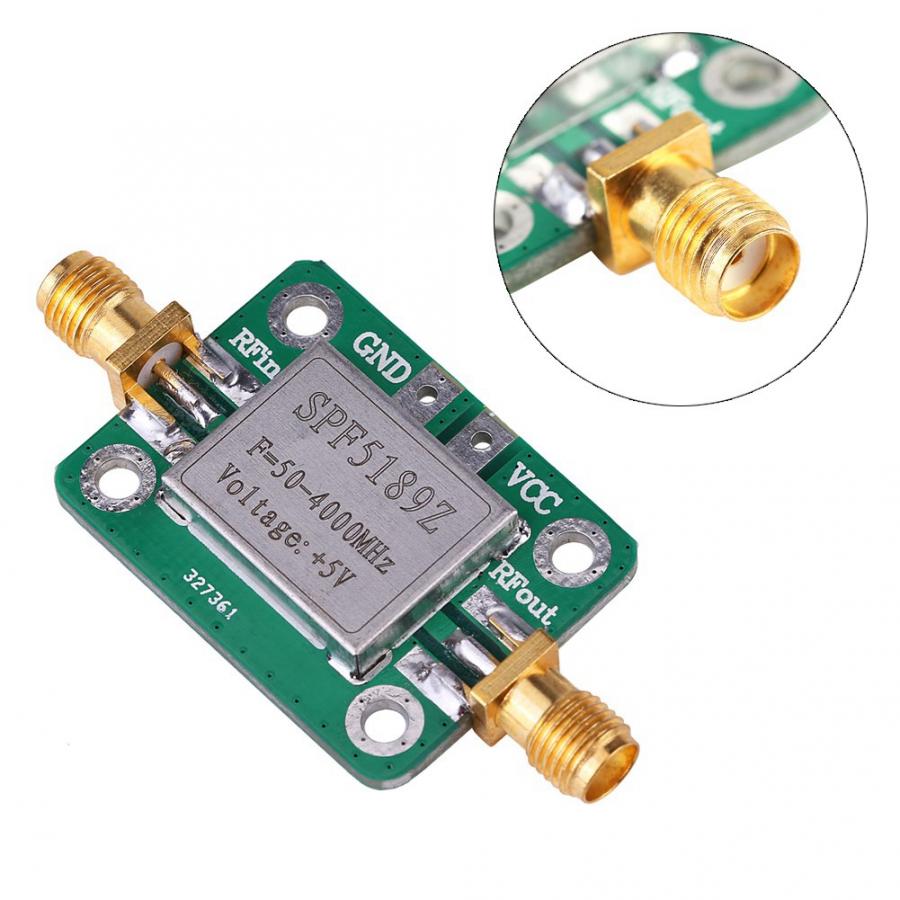 Frequency Meter LNA 50-4000MHz SPF5189 RF Amplifier Signal Receiver For FM HF VHF / UHF Ham Radio Measuring Tool