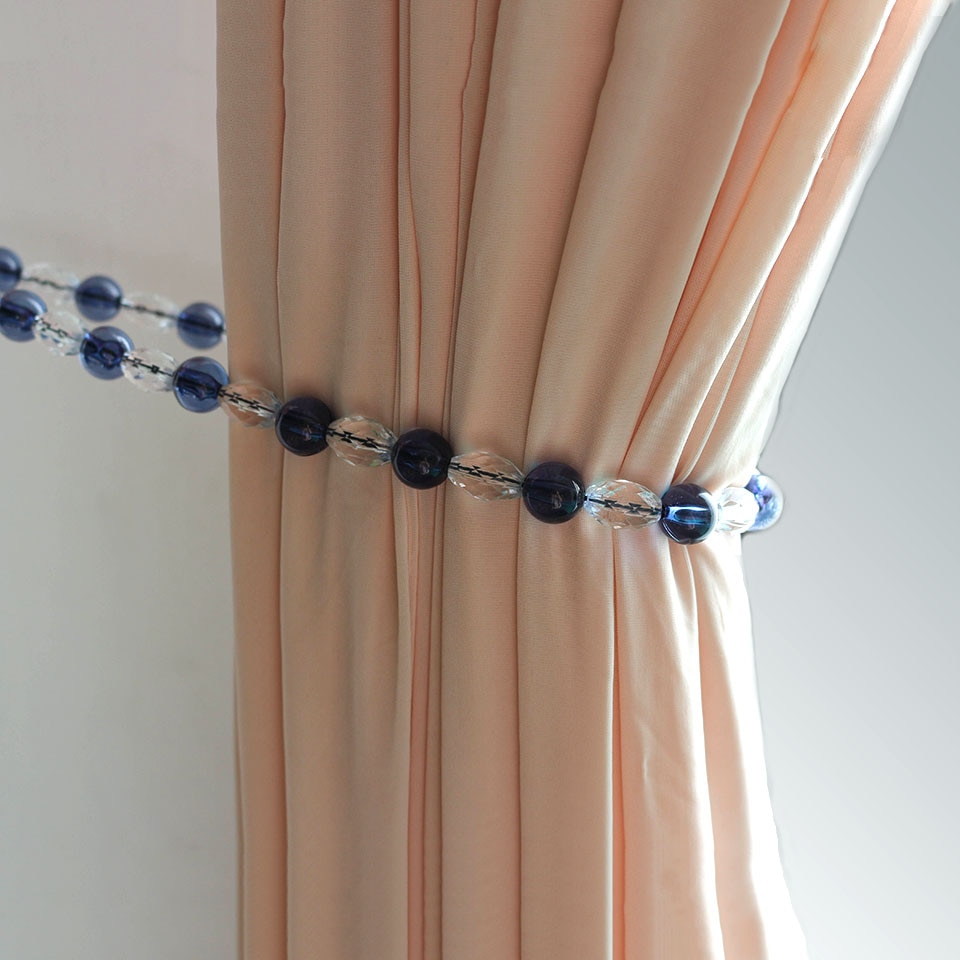 1Pc Moderne Eenvoudige Gordijn Bandage Koreaanse Stijl Kristal Kralen Tiebacks Voor Gordijnen Met Magneet Gordijn Decoratieve Accessoires