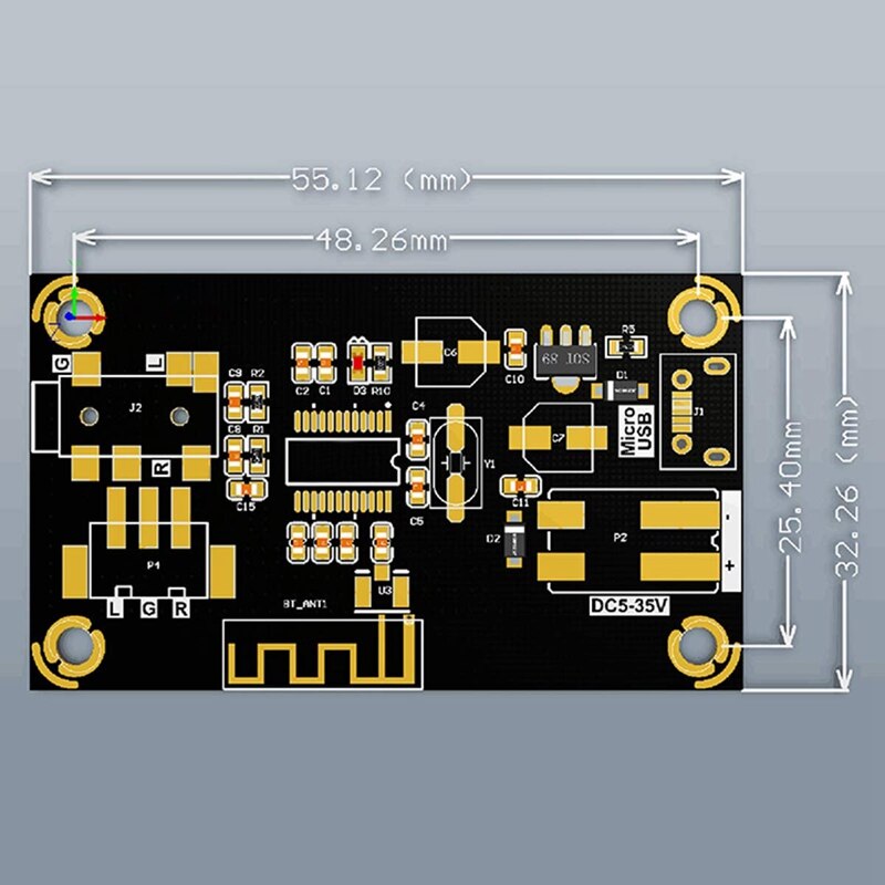Audio Stereo Bluetooth Receiver Module, Mp3 Bluetooth 4.2 DIY Decoder DC5V-35V Music Wireless Receive Module