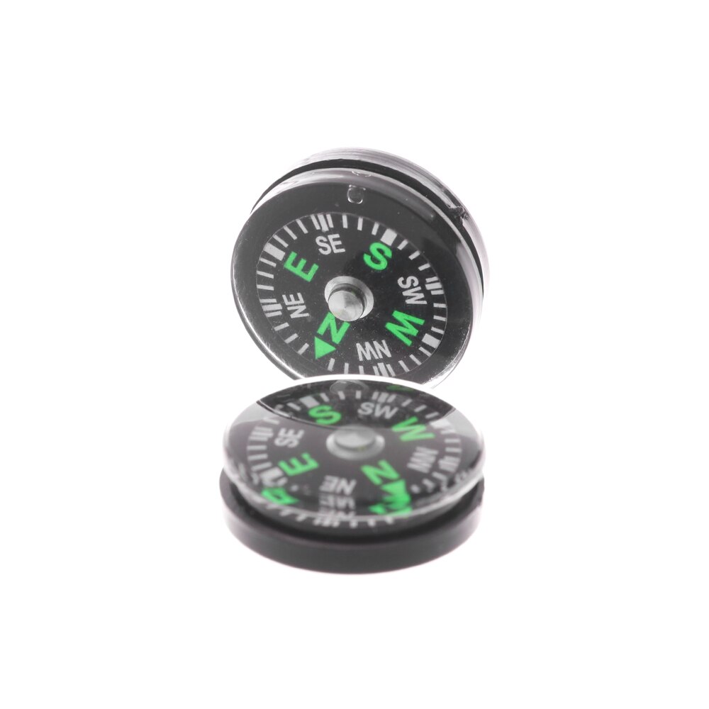 10 PCs Portable Mini North Navigation Handheld Accurate Compass Camping Hiking Survival Compasses Button Practical Guider