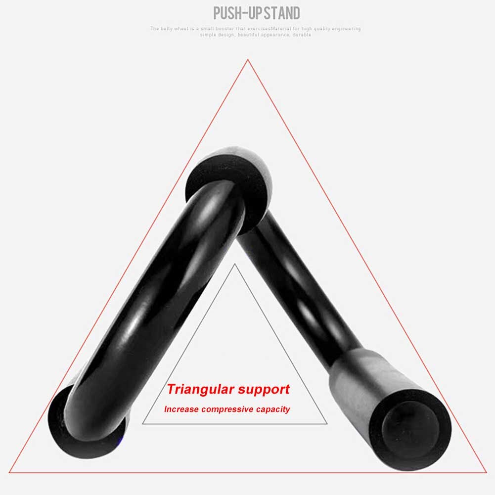 1pair Exercise Gym Body Fitness Training Home Pull S Shape Chest Press Sports Foam Handles Push Up Bar Muscle