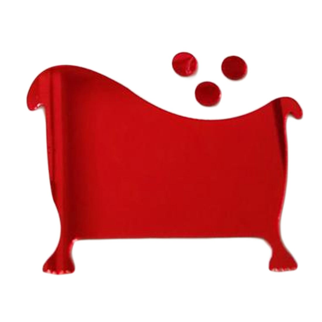 3D Acryl Badkamer Spiegel Stickers Vrouw & Man Wc Teken Spiegel Muursticker Home Hotel Washroom Deur Teken Spiegel Sticker: C Wine Red