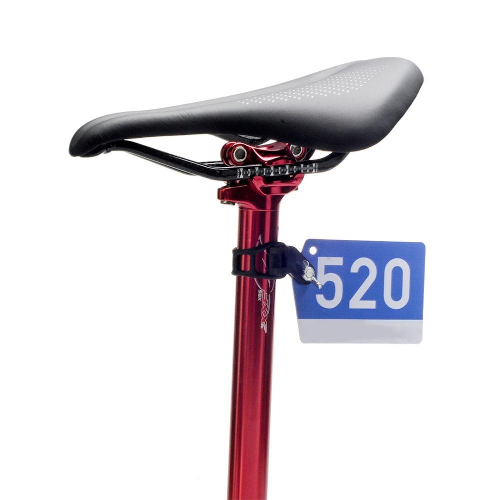 Cykel plast racing nummerplade holder holder cykelplade nummer holder mærkater klemme kort beslag sort st -520
