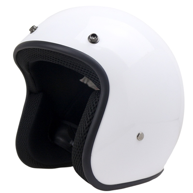 Open Motorcycle Helmet Vintage Helmet Open Face Retro 3/4 Half Helmet Casco Casque Moto Capacete Motociclismo Dirt Bike Helm