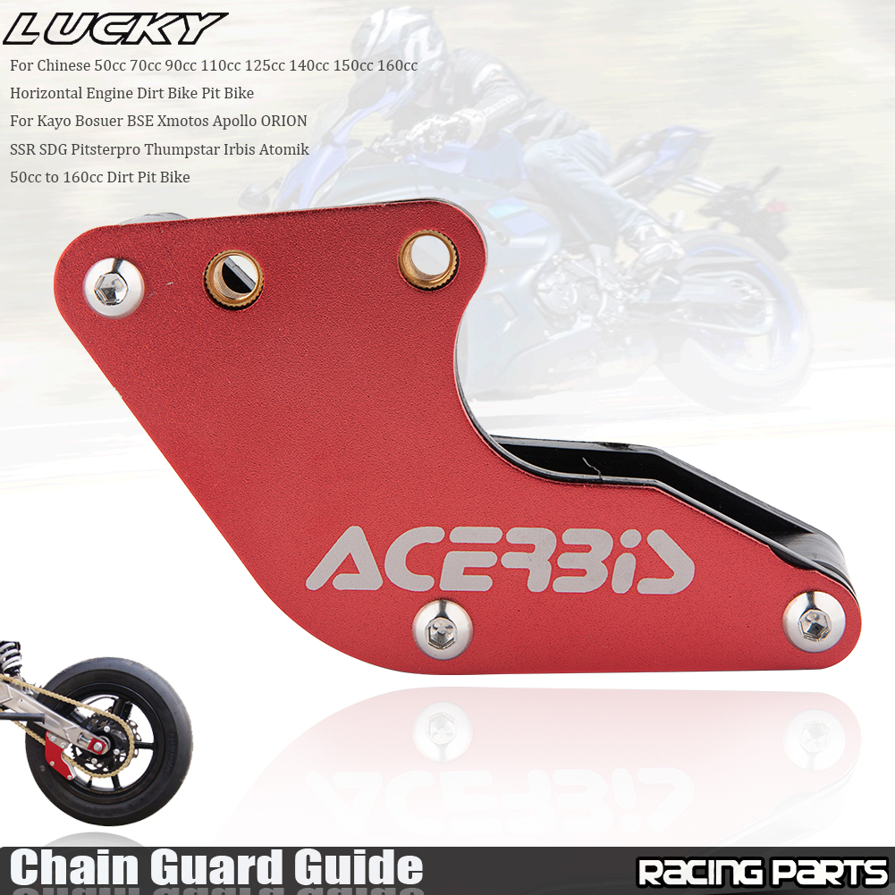 Nueva guía protectora de cadena CNC para motocicleta para IRBIS BSE KAYO SSR TTR XR CRF KLX 50 70 90 110 125 140 150 160cc Dirt Pit Bike Scooter: Verde militar