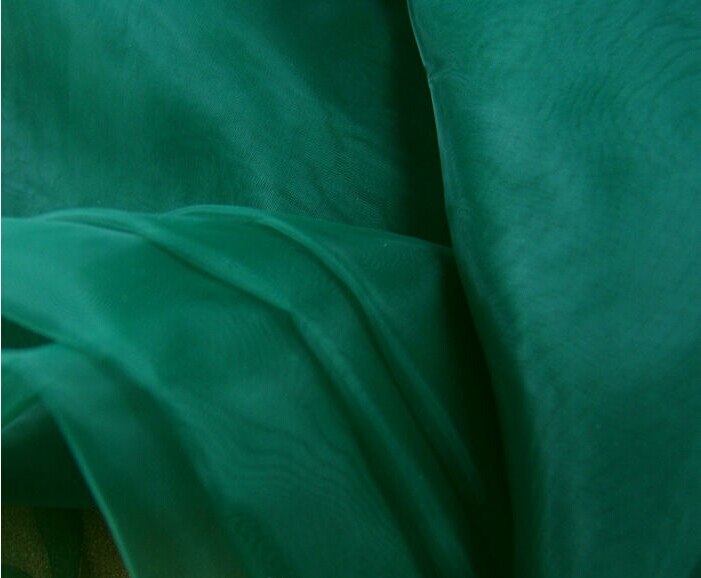 5 meter 150cm 59 " breed donkergroen organza glasgaren voile stof tule trouwjurk podiumvorm materialen  mm250