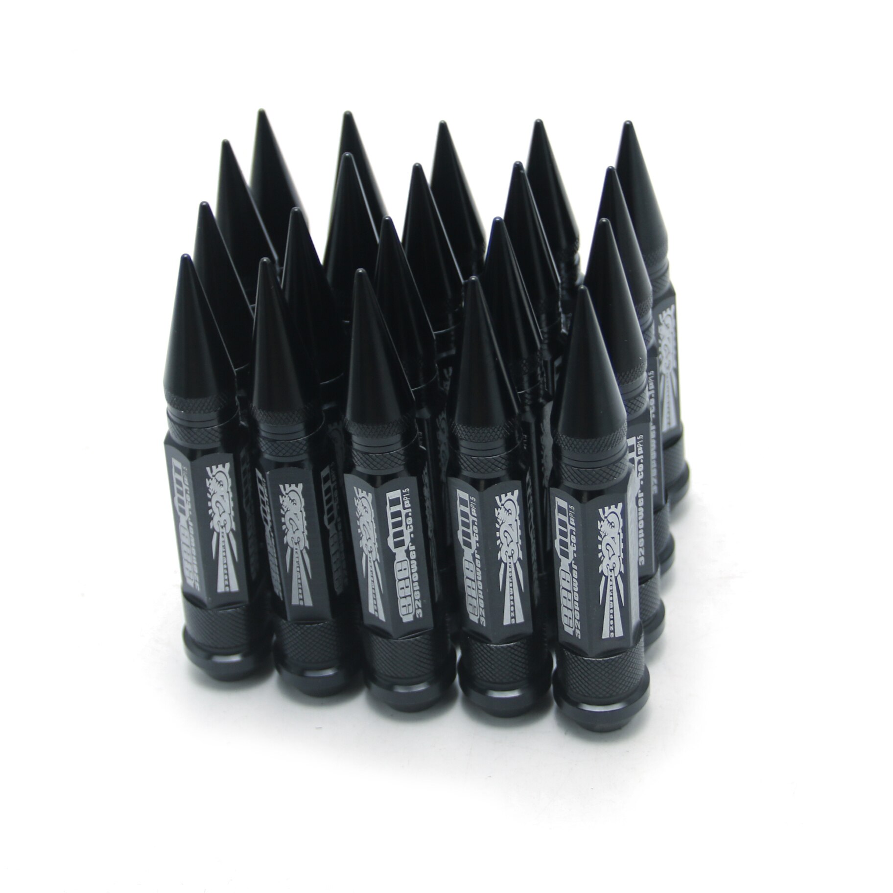 326 POWER 20Pcs M12x 1,5 Stachel Aluminium 130MM Erweitert Tuner Räder Felgen Radmuttern Racing