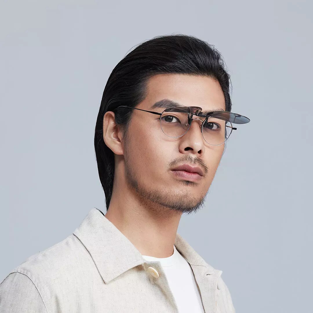 Xiaomi-gafas de sol polarizadas para miopía, lentes de visión nocturna, clip TAC, alta definición, 180 °, 8g