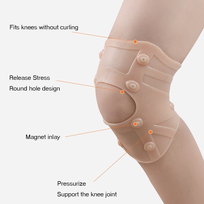 Magnetische Therapie Knie Pad Ondersteuning Anti Artritis Reumatoïde Pijn Relief Compressie Knie Patella Massage Mouwen Brace Protector
