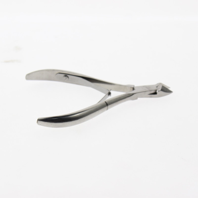 Tijeras para cutículas de acero inoxidable, recortadora para manicura y pedicura , 9,5 cm