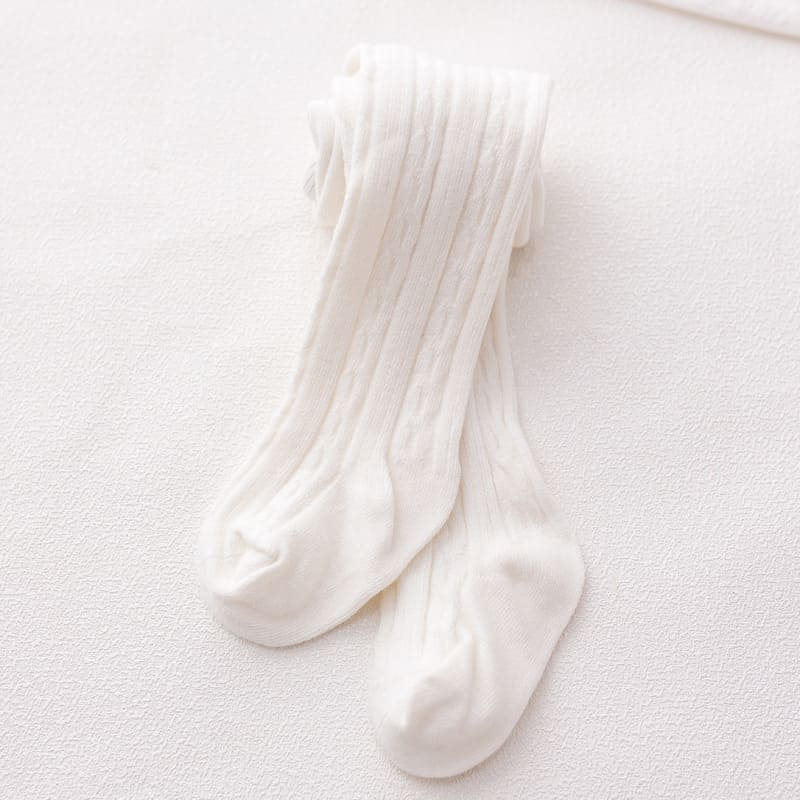 Zachte Katoenen Baby Panty Herfst Winter Warm Elastische Pasgeboren Panty Voor Baby Jongen Meisje Effen Kleur Kinderen Panty: white / M 1-2Y