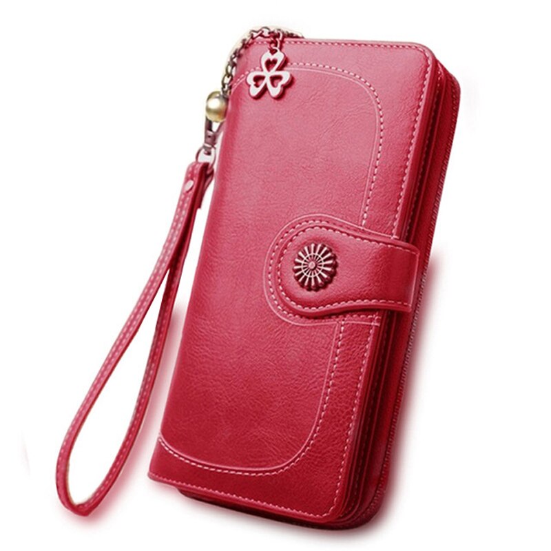 Large Capacity Women Wallets Pu Leather Female Purses Long Clutch Multifunctional Zipper Hasp Purse Phone Wallet Card Holder