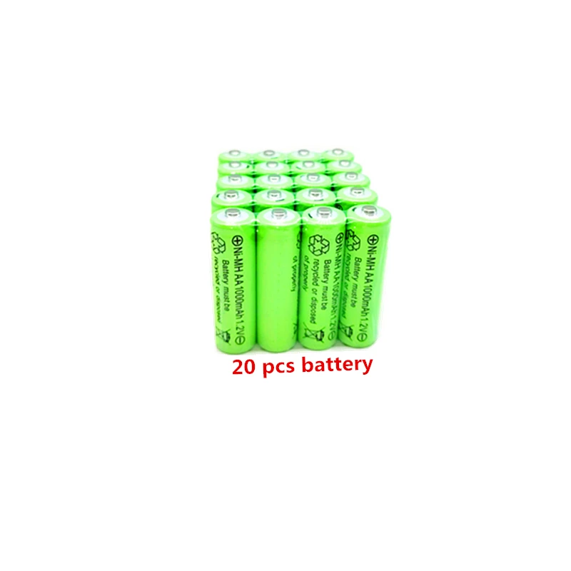 1.2V 1000mAh AA NI-MH rechargeable battery: Yellow