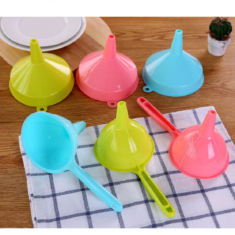 Acessórios de cozinha funil plástico hangable funil para ferramentas de cozinha funil mini distribuidor distribuição óleo gadgets cozinha