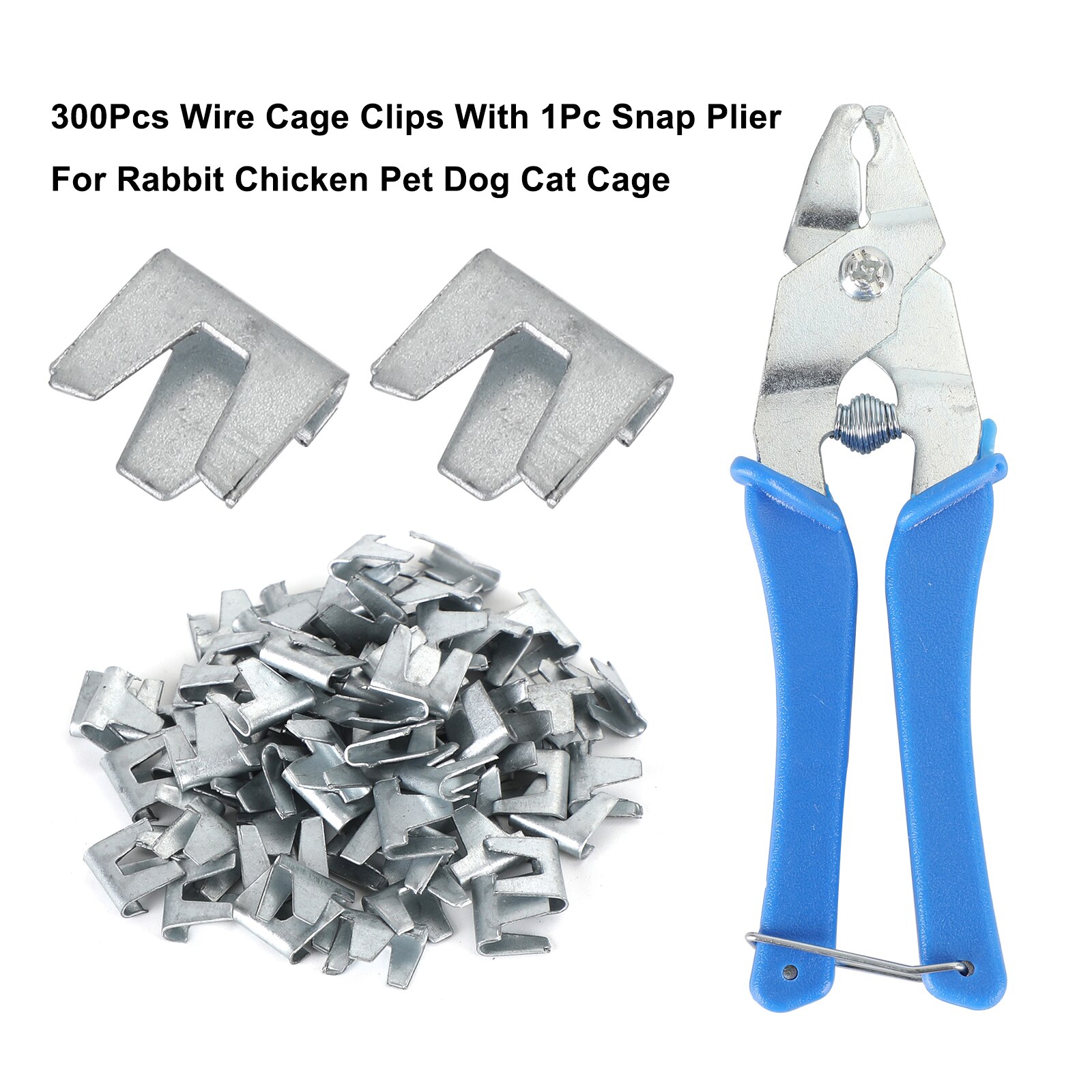 Artudatech 300 Stuks Wire Cage Clips W/Snap Tang V... – Vicedeal