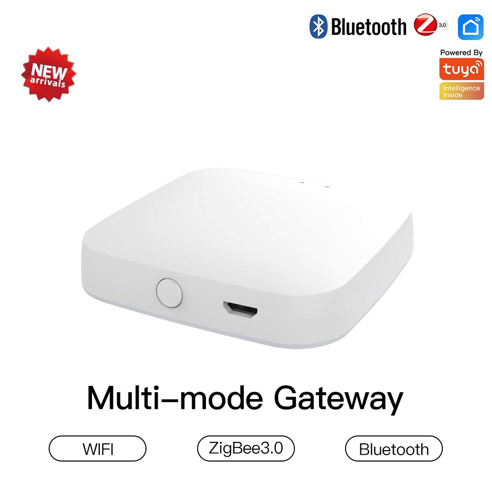 ZigBee – interrupteur variateur de lumière intelligent multi-gangs, contrôle indépendant, application Tuya, fonctionne avec Alexa Google Home, 1/2/3 gangs: Multi-mode Gateway