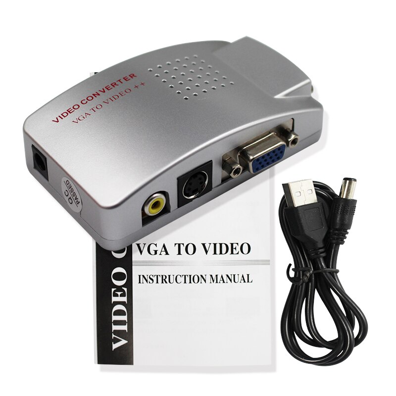 Vga Naar Av/Rca/Cvbs En S-Video En Vga Adapter Converter Gebruiken Om Een Notebook tv En Monitor: Default Title