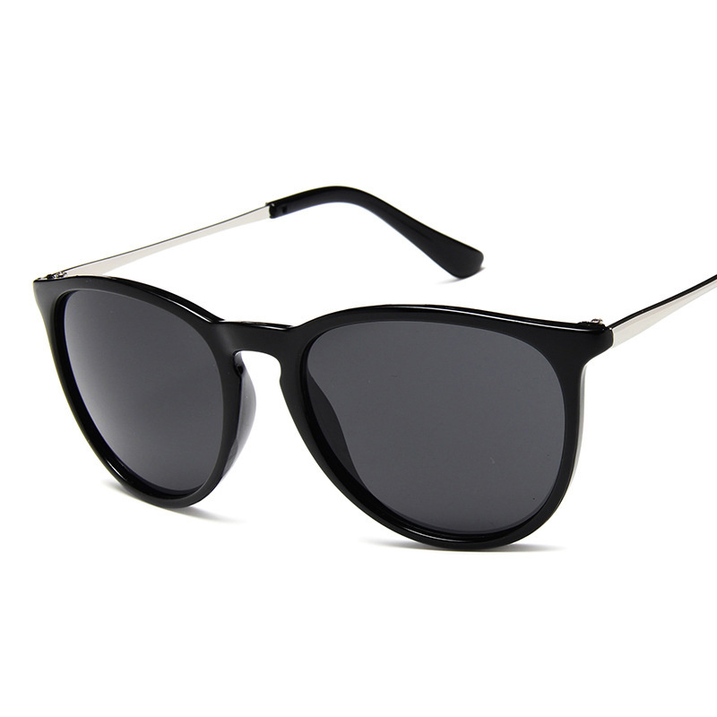 Gafas De Sol estilo ojo De gato Vintage para mujer, gafas De Sol con espejo Retro De De , gafas De Sol para mujer, gafas De Sol para conducir a la: Negro