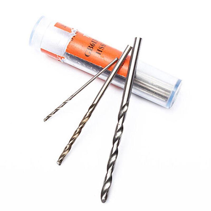 Hjem 10 stk / sæt 0.5-2.5mm lille bor mini mini twist elektrisk rund twist bor diy gør bor hss lige værktøjsskaft  h6 a 6