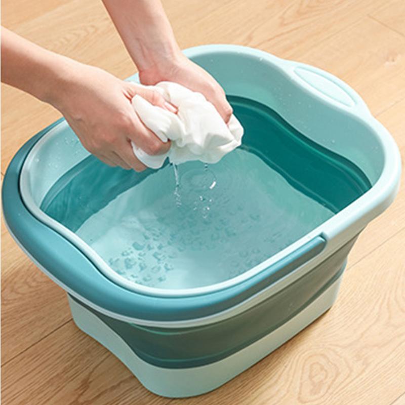 Foldable Footbath Massage Bucket Soaking Bucket Folding Basin Spa Foot Bath Bucket Household Sauna Bathtub Pedicure Bath Bathtub