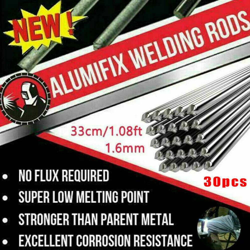 30PCS Aluminum Welding Wire 33mm For Argon Arc Welding And Brazing Aluminum Alloys Silver Welding Flux-Cored Rods Brazing