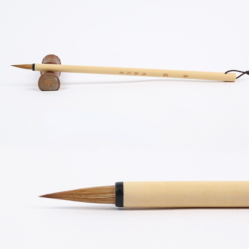 Calligraphy Brush Pen Weasel Hair Small Regular Script Brushes Chinese Watercolor Painting Scriptures Copying Brush Tinta China