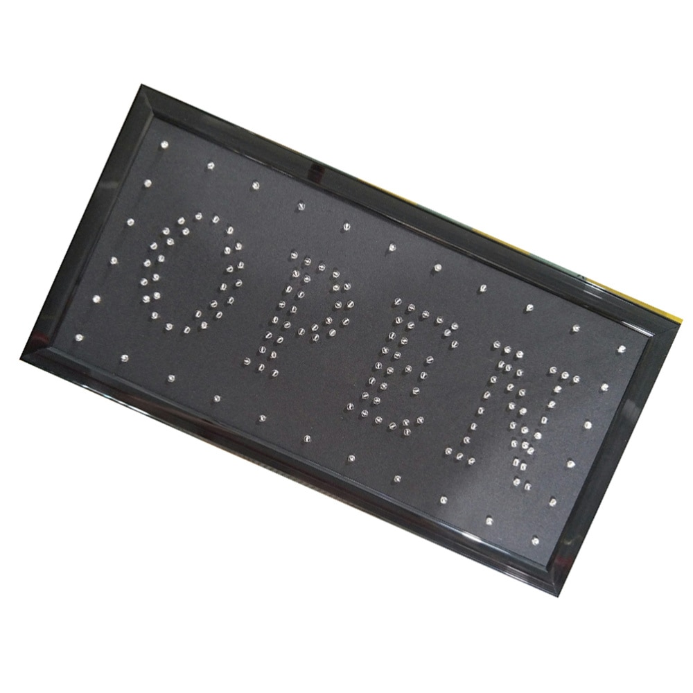 1pc LED Open Sign High Visibility Practical Electric Display Sign LED Sign Board Advertising Board for Wall Shop Window