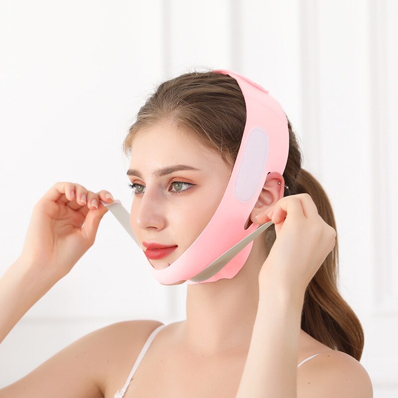 Double Chin Reducer V Line Mask Adjustable Lifting Chin Strap Breathable Ultra-thin Sleeping Face Lifting Belt Lifting Firming