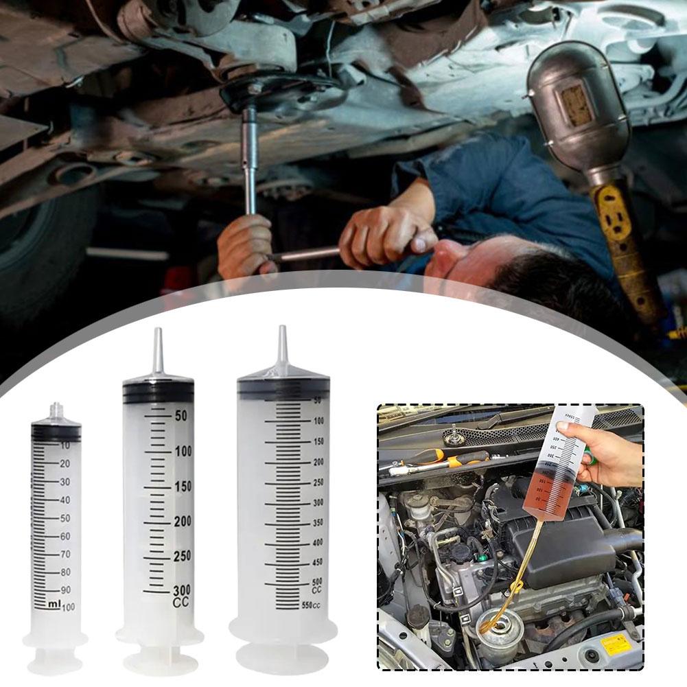 Pompe à huile de baril de seringues de grande capacité, réutilisable, tuyau de 1m, alimentation pour animaux de compagnie, pompe de mesure, seringue à vide, 100 ml, 300 ml, 550ml