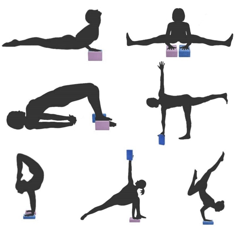 Yoga Blocks High Density EVA Foam Blocks for Yoga Pilates Meditation Gym Fitness 77HC