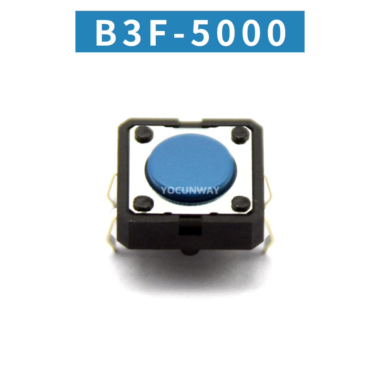 commutateur Tactile OMRON d'origine japonaise B3F-3100 3102 3120 3122 3125 3150 3152 3155 4000 4005 4050 4055 5000 5050: BLEU CIEL