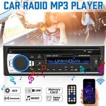 Radio FM estéreo para coche, reproductor MP3, unidad principal de salpicadero, Bluetooth, SD, FM, Aux, receptor de entrada, reproductor Multimedia, 12V, 1 Din