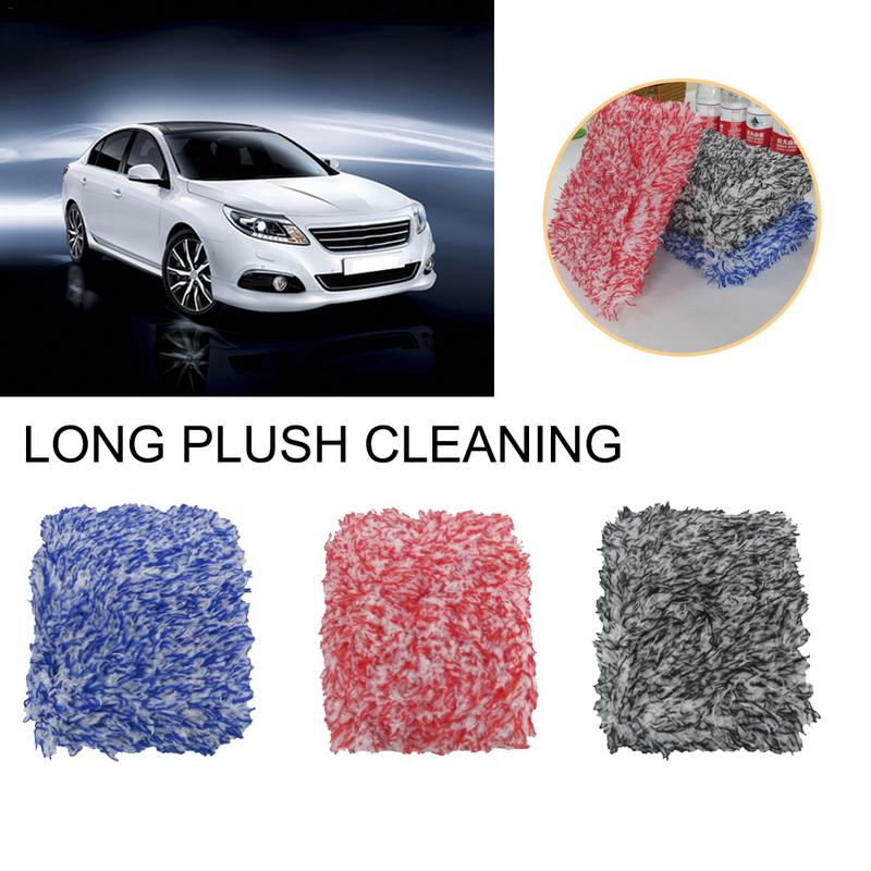 Bilvask fingerhandsker fin uld chenille mikrofiber bilvask handske rengøring mitt vaske børste klud bil tilbehør