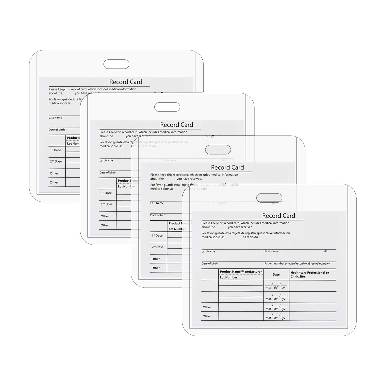 Cdc Karte Schutz Gesundheit Karte Schutzhülle Karte fallen Wasserdicht Pvc Weiche Karte fallen 4x3 zoll Typ Wiederverschließbaren Postleitzahl: A