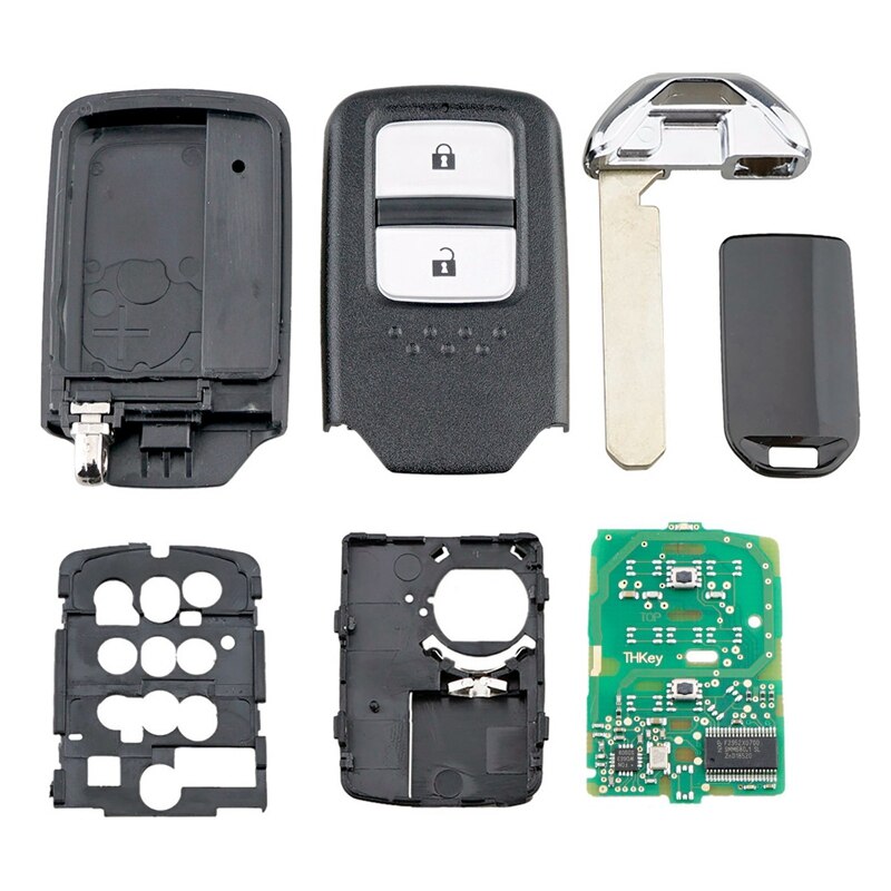 Car Smart Remote Key 2 Button 433Mhz ID47 Chip for Honda Fit /City /Jazz XRV/Venzel HRV 72147-T5A-G01