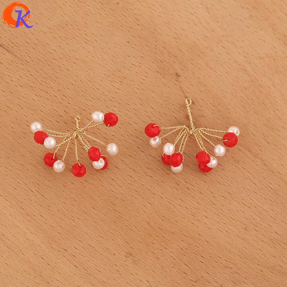 Hartelijke 20Pcs 23*25MM Sieraden Accessoires/DIY/Sieraden Maken/Hand Gemaakt/Bloem vorm/Zaad Kraal Charms/Oorbel Bevindingen: 8